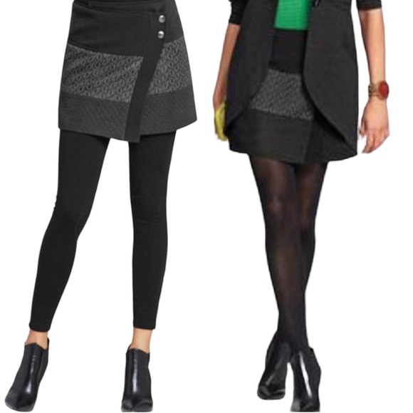 CAbi Swathe Textured Black Asymmetrical Skirt - Picture 1 of 6
